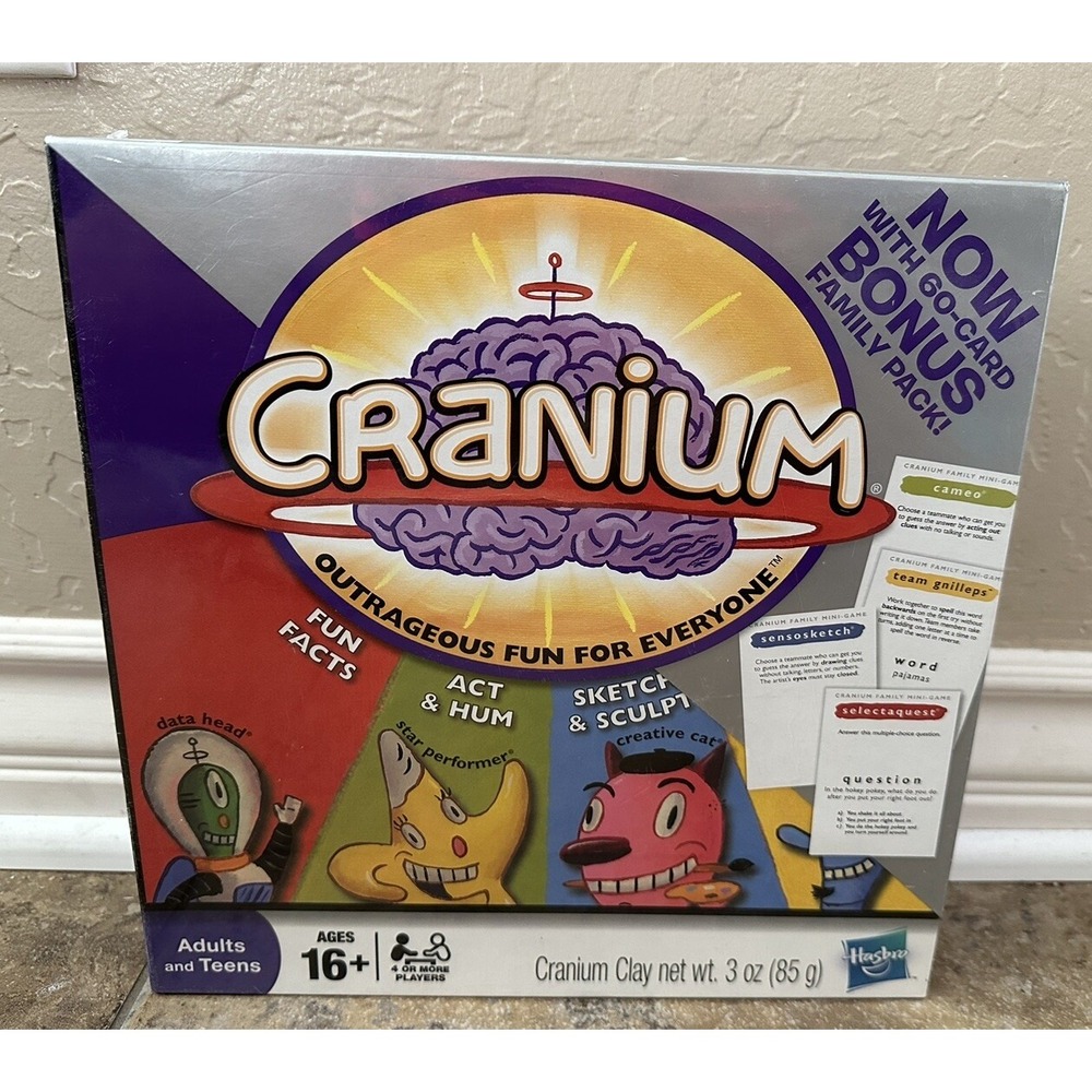 NEW Original CRANIUM Board Game Family 2002 The Game For Your Whole Brain SEALED